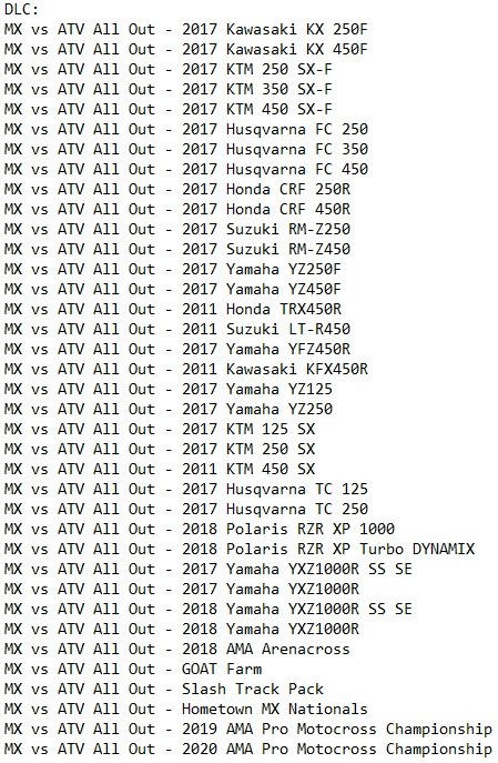 MX vs ATV All Out